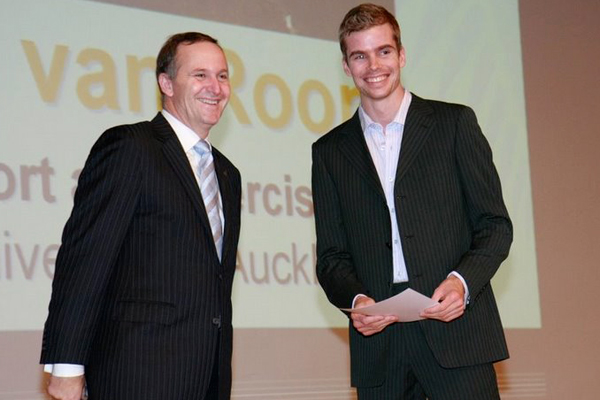 Prime Minister John Key and Carl van Roon